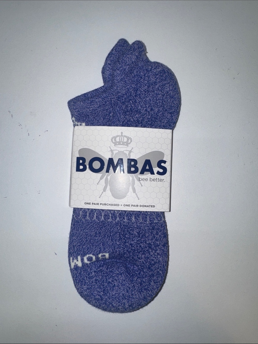 Bombas Heather Purple low-cut socks